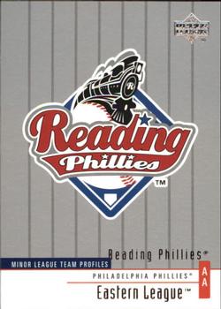 2002 Upper Deck Minor League #345 Reading Phillies Front