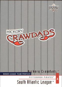 2002 Upper Deck Minor League #351 Hickory Crawdads Front