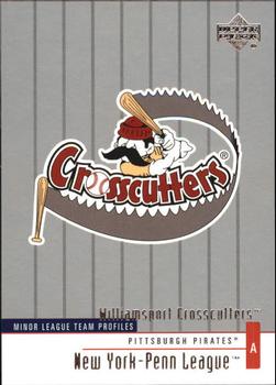 2002 Upper Deck Minor League #353 Williamsport Crosscutters Front
