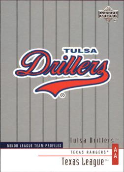 2002 Upper Deck Minor League #355 Tulsa Drillers Front