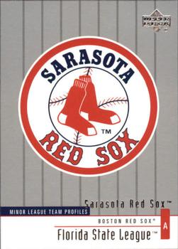 2002 Upper Deck Minor League #361 Sarasota Red Sox Front