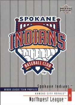 2002 Upper Deck Minor League #379 Spokane Indians Front