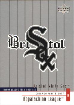 2002 Upper Deck Minor League #394 Bristol White Sox Front