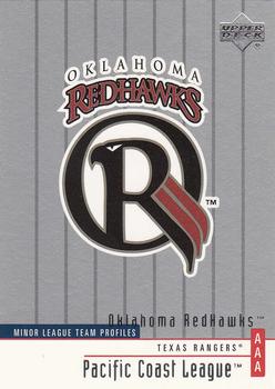 2002 Upper Deck Minor League #354 Oklahoma RedHawks Front