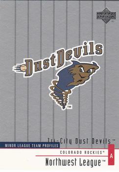 2002 Upper Deck Minor League #373 Tri-City Dust Devils Front