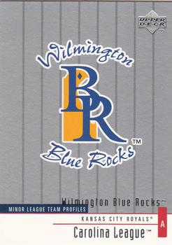 2002 Upper Deck Minor League #377 Wilmington Blue Rocks Front