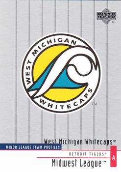 2002 Upper Deck Minor League #383 West Michigan Whitecaps Front