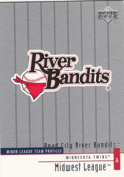 2002 Upper Deck Minor League #388 Quad City River Bandits Front