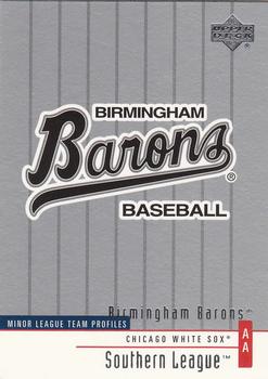 2002 Upper Deck Minor League #391 Birmingham Barons Front