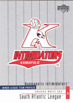 2002 Upper Deck Minor League #393 Kannapolis Intimidators Front