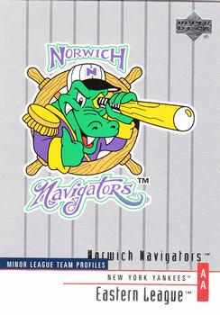 2002 Upper Deck Minor League #396 Norwich Navigators Front