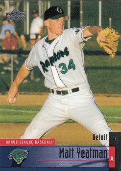 2002 Upper Deck Minor League #40 Matt Yeatman Front