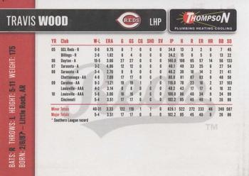 2011 Thompson Plumbing Cincinnati Reds #NNO Travis Wood Back