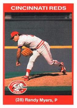1990 Kahn's Cincinnati Reds #NNO Randy Myers Front