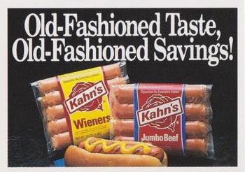 1991 Kahn's Cincinnati Reds #NNO Hot Dog Coupon Front