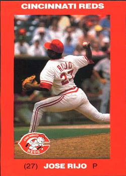 1992 Kahn's Cincinnati Reds #NNO Jose Rijo Front