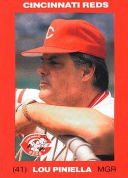 1992 Kahn's Cincinnati Reds #NNO Lou Piniella Front