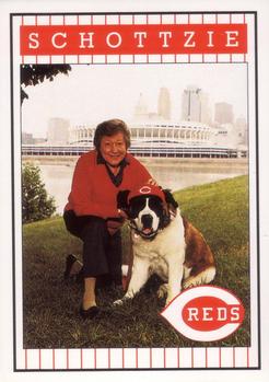 1993 Kahn's Cincinnati Reds #NNO Schottzie / Marge Schott Front