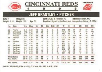 1995 Kahn's Cincinnati Reds #NNO Jeff Brantley Back