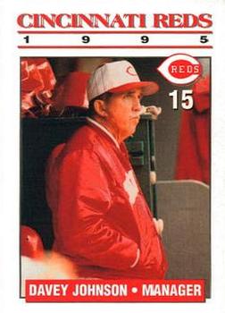 1995 Kahn's Cincinnati Reds #NNO Davey Johnson Front