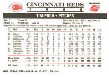 1995 Kahn's Cincinnati Reds #NNO Tim Pugh Back