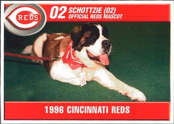 1996 Kahn's Cincinnati Reds #NNO Schottzie (02) Front