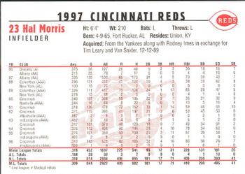 1997 Kahn's Cincinnati Reds #NNO Hal Morris Back