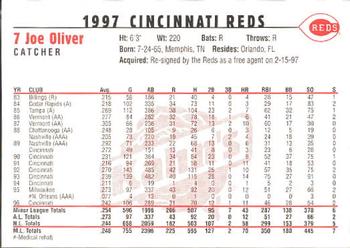1997 Kahn's Cincinnati Reds #NNO Joe Oliver Back