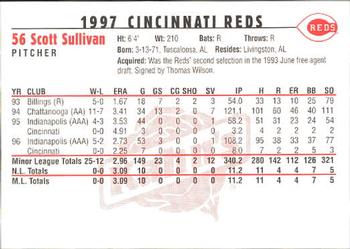 1997 Kahn's Cincinnati Reds #NNO Scott Sullivan Back