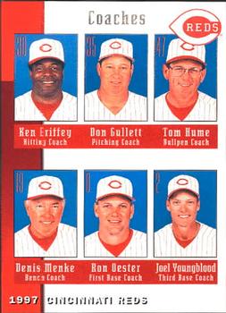 1997 Kahn's Cincinnati Reds #NNO Ken Griffey / Don Gullett / Tom Hume / Denis Menke / Ron Oester / Joel Youngblood Front