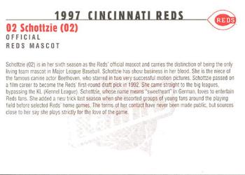 1997 Kahn's Cincinnati Reds #NNO Schottzie Back