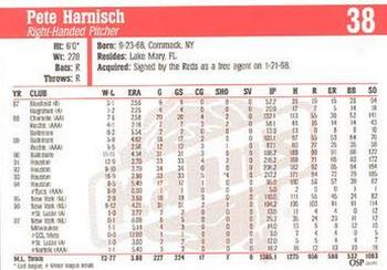1998 Kahn's Cincinnati Reds #NNO Pete Harnisch Back