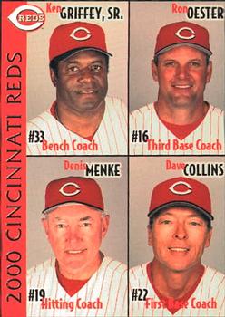 2000 Kahn's Cincinnati Reds #NNO Ken Griffey Sr. / Ron Oester / Denis Menke / Dave Collins Front
