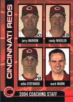 2004 Kahn's Cincinnati Reds #NNO Jerry Narron / Randy Whisler / Mike Stefanski / Mark Mann Front