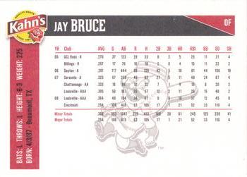 2009 Kahn's Cincinnati Reds #NNO Jay Bruce Back