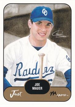 2002 Just Prospects #21 Joe Mauer Front