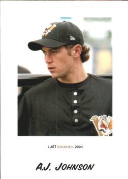2004 Just Rookies #42 A.J. Johnson Front