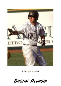 2004 Just Rookies #60 Dustin Pedroia Front