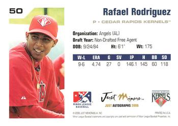 2006 Just Autographs #50 Rafael Rodriguez Back