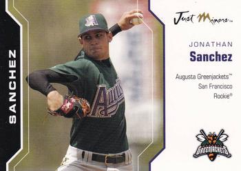 2006 Just Autographs #54 Jonathan Sanchez Front