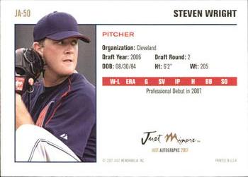 2007 Just Autographs #JA-50 Steven Wright Back