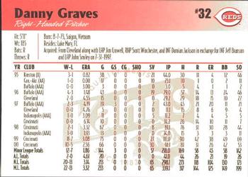 2001 Kahn's Cincinnati Reds #NNO Danny Graves Back