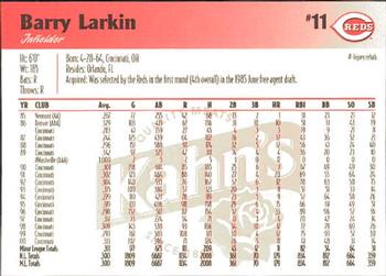 2001 Kahn's Cincinnati Reds #NNO Barry Larkin Back