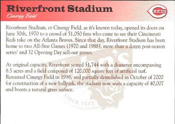 2002 Kahn's Cincinnati Reds #NNO Cinergy Field Back