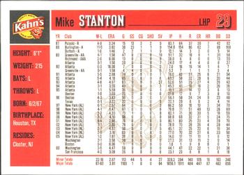 2007 Kahn's Cincinnati Reds #NNO Mike Stanton Back