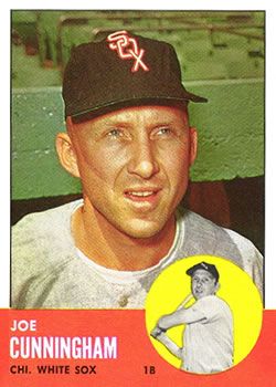 1963 Topps #100 Joe Cunningham Front