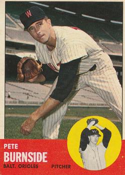 1963 Topps #19 Pete Burnside Front