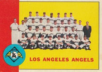 1963 Topps #39 Los Angeles Angels Front