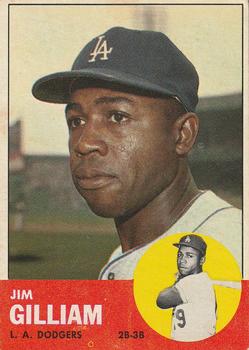 1963 Topps #80 Jim Gilliam Front