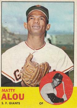 1963 Topps #128 Matty Alou Front